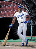 Bo Jackson with his BIG BAT

