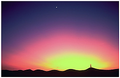 Head Stand in the Sunset
