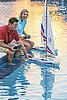 Couple sailing 
