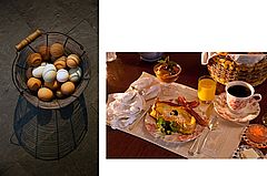 Fresh Eggs,  French Toast and Bacon
