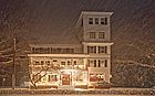 Saxtons River Inn during a Winter Storm
